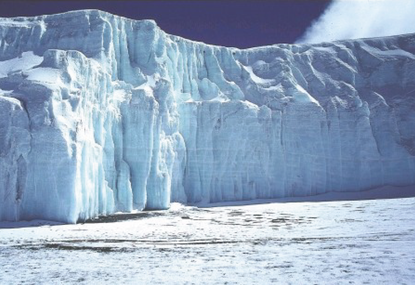 Fonte glace kilimandjaro